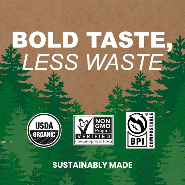 Vermont Coffee Company Organic Medium Roast Single-Serve Compostable Coffee Pods for Keurig