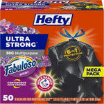 Hefty Ultra Strong 30 Gallon Trash Bags with Fabuloso Scent