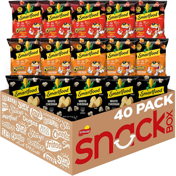 40 count White Cheddar Popcorn in 0.625 ounce bags