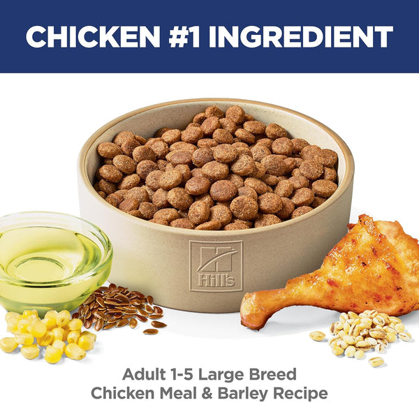 hills science diet large breed adult dry dog food 35lb bag chicken and barley quality protein