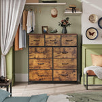 WLIVE 9-Drawer Fabric Storage Tower for Bedroom and Entryway