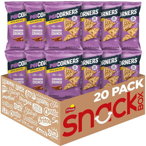 PopCorners Popped Corn Chips Variety Snack Pack 20 Pack Gluten Free