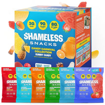 Shameless Snacks Candy Carnival vegan gluten-free low-sugar snacks variety pack