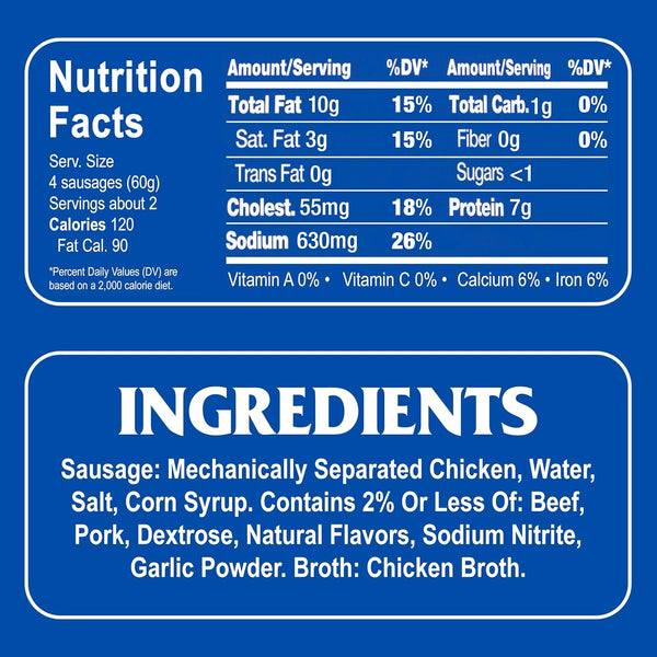 Armour Star Original Vienna Canned Sausage, 4.6 oz, Gluten-Free, Pack of 6