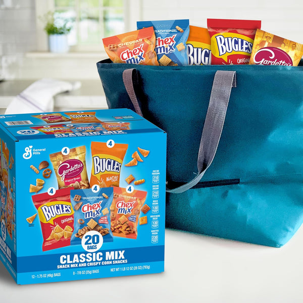 Classic Mix Snack Variety Pack with Bugles and Chex Mix
