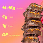 Misfits Protein Bar Variety Pack, 12-count, Multiple Flavors, Plant-based, Low Carb, Non-GMO, Gluten Free