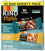 KIND Mini Snack Bars Variety Pack, Gluten Free, Low Sugar, Low Calorie Snacks