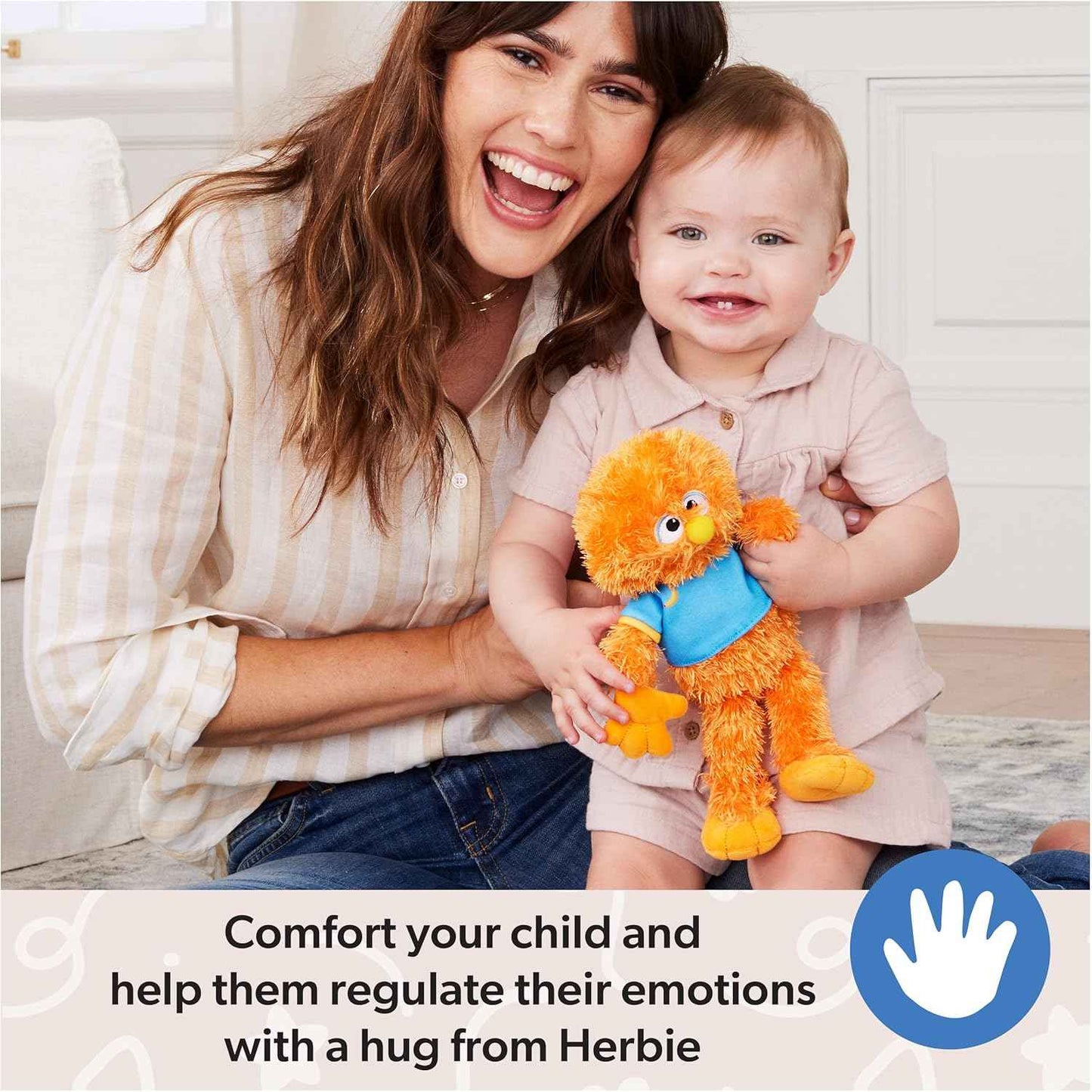 Ms. Rachel Official Herbie Cuddle & Comfort Friend Doll, 11” Premium Plush Baby Toy, Toddler Toys for Girls & Boys for Ages 6 Months to 3+