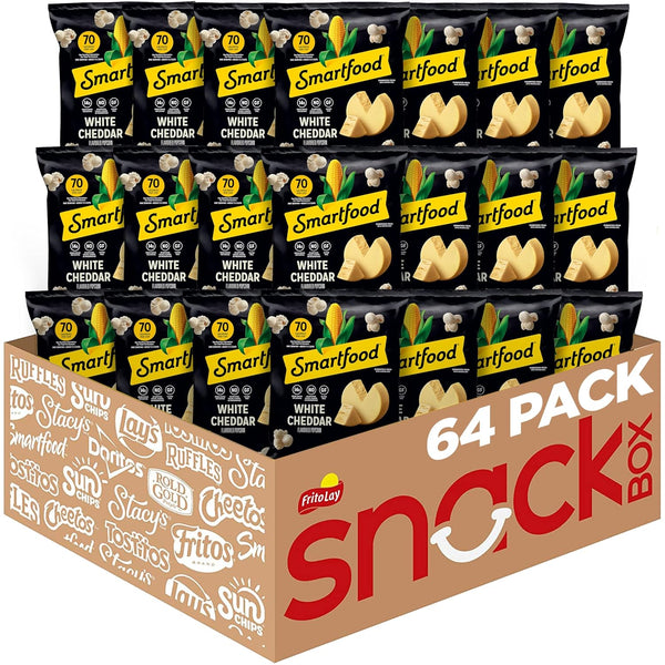 Individually Wrapped Popcorn White Cheddar and Flamin' Hot Popcorn Variety Pack, 40 Individually Wr ...