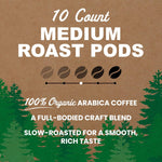 Vermont Coffee Company Organic Medium Roast Single-Serve Compostable Coffee Pods for Keurig
