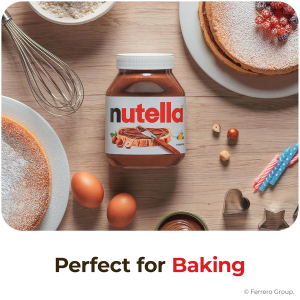 Nutella Hazelnut Spread with Cocoa, 26.5 oz Creamy Hazelnut Spread Jar, Breakfast Favorite and Snack
