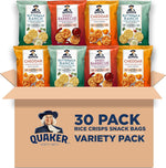 Quaker Rice Crisps, 4 Flavor Variety Mix, 30 count, Gluten Free