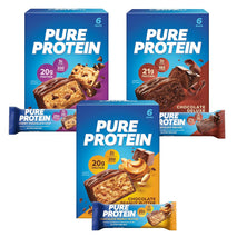 Pure Protein Bars Variety Pack, High Protein, Low Sugar, Gluten Free, 18 Count
