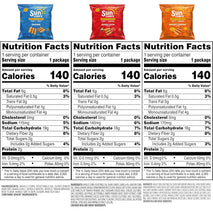 SunChips 100% Whole Grain Chips Variety Pack, 40 1 oz Bags, No Artificial Flavors or Colors