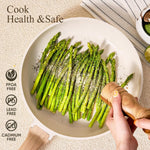 14-piece non-stick cookware set with utensils and pan protectors