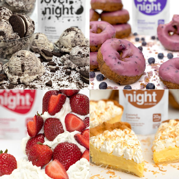 Oats Overnight Party Variety Pack - High Protein, High Fiber Breakfast Protein Shake - Gluten Free Oatmeal, Non GMO Oatmeal - Cookies & Cream, Coconut Cream Pie & More Flavors (8 Pack)