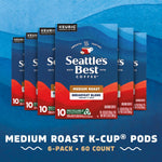 Seattle's Best Coffee, Medium Roast K-Cup Coffee Pods, Breakfast Blend, 100% Arabica, 6 Boxes