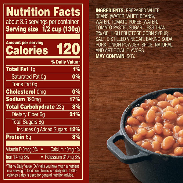 Van Camp's Pork and Beans - Classic Canned Beans in Tomato Sauce, 15 oz