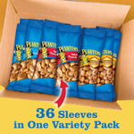 PLANTERS Variety Pack with Salted Cashews, Peanuts, and Honey Roasted Peanuts, 36 Count
