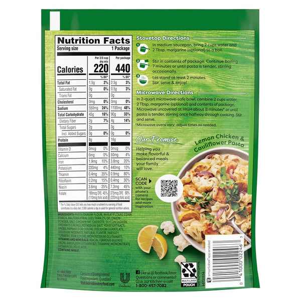 Knorr Pasta Sides Chicken Fettuccine - Quick Delicious Side Dish, 4.3 oz