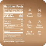 In The Raw Organic Honey, 14 oz Squeeze Bottle, Pure Raw & Unfiltered, No Additives, Gluten and BPA Free, USDA Certified