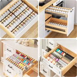 MUDEELA Clear Spice Drawer Organizer for Kitchen Storage