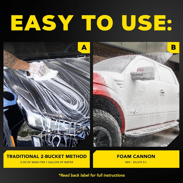 Meguiar's Gold Class Car Wash - 64 Oz, Foam Cannon or Bucket Wash, Safe for All Paint Types, 1-Step Cleaning and Conditioning