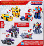 Transformers Toys Heroes vs Villains 4-Pack, Autobot and Decepticon 4.5-Inch Action Figures, Preschool Robot Toys for Kids Ages 3 and Up (Amazon Exclusive)