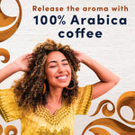 Gevalia Frothy Artificially Flavored Caramel Macchiato Espresso Style K-Cup Coffee Pods & Froth Packets Kit