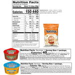 Tostitos Tortilla Chips and Dip Pack, 3 Oz Crispy Rounds and 3.8 Oz Medium Dip