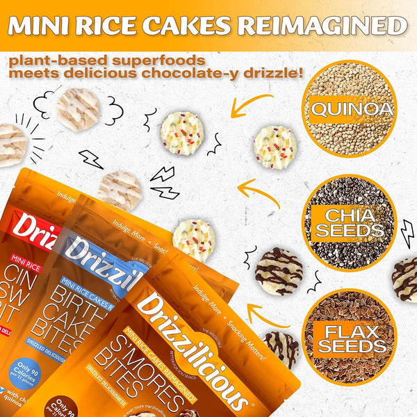 Mini Rice Cakes Variety Pack with Rice Crisps and Flavored Rice Cakes