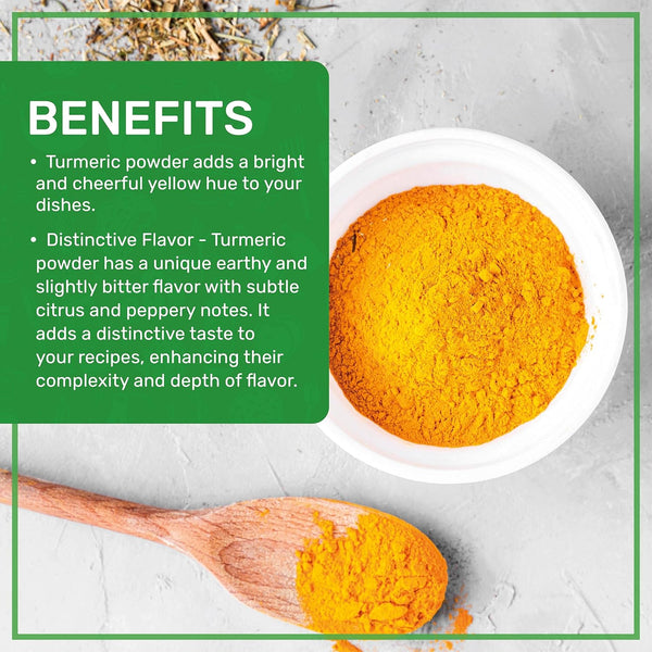 Jiva Organics 1 Pound USDA Organic Turmeric Powder - High Curcumin Content from India