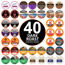 Dark Roast Coffee Pod Variety Pack for Keurig K Cups Coffee Makers
