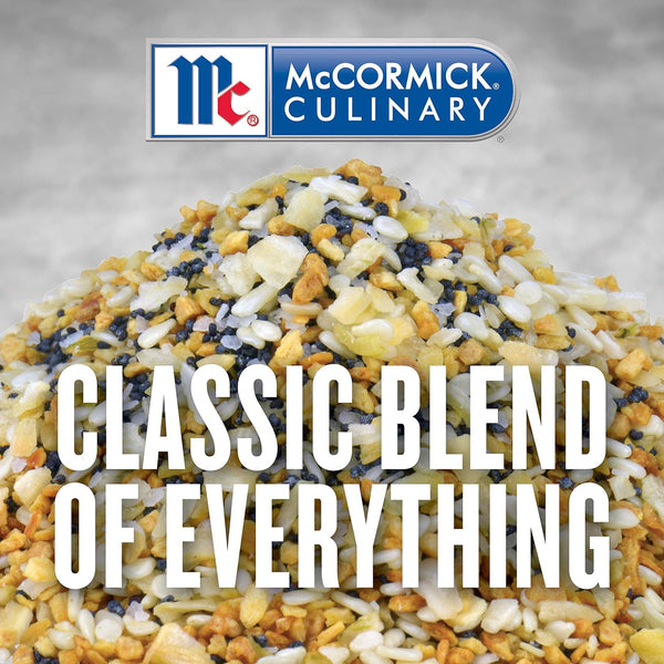 McCormick Culinary 21 oz Everything Bagel Seasoning Blend, Poppy Seed, Sesame Seed, Garlic, Onion, and Salt