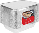 Stock Your Home Aluminum Pans 9x13 Disposable Foil Pans (30 Pack) - Half Size Steam Table Deep Trays - Tin Foil Pans Great for Cooking, Heating, Storing, Prepping Food