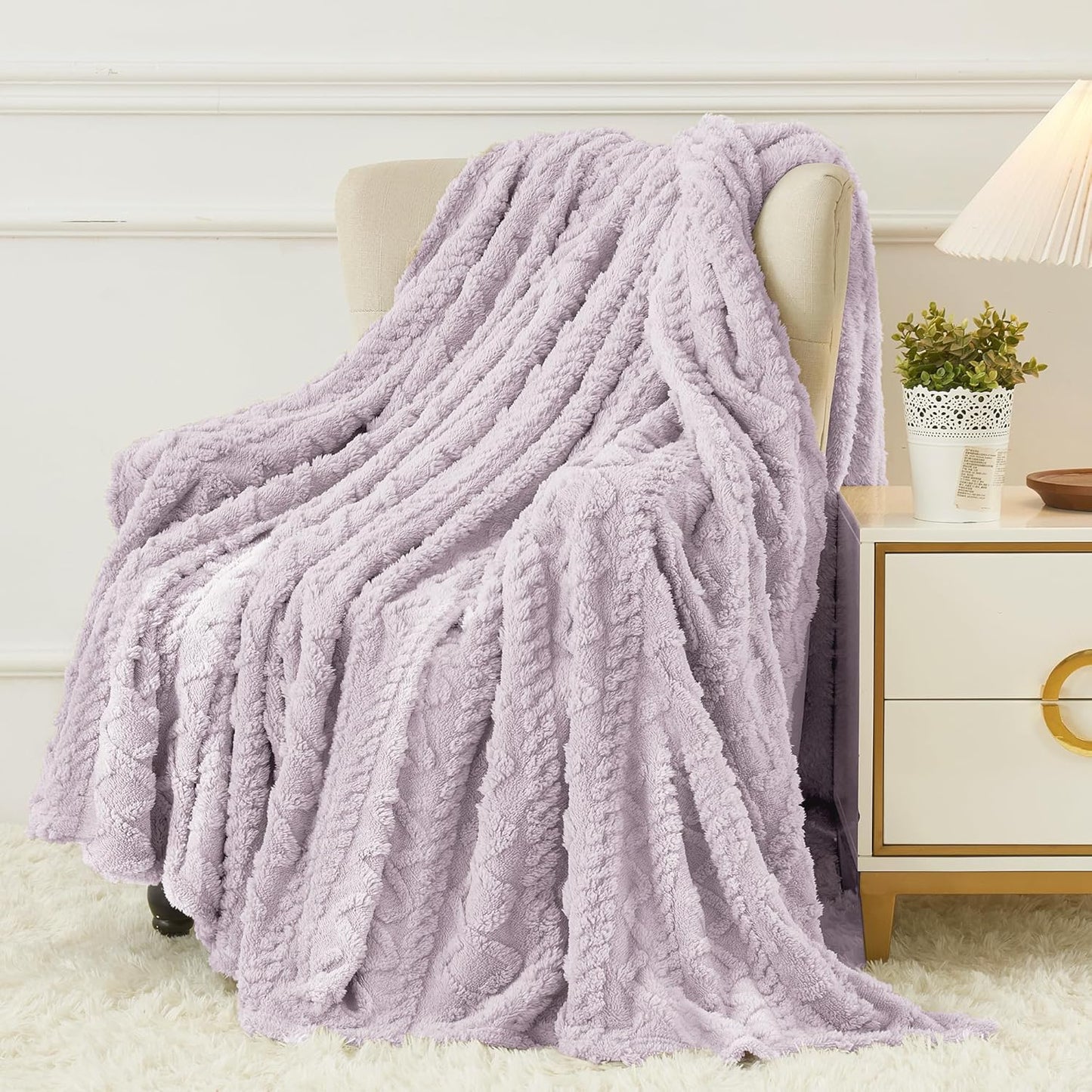 Aganear Fleece Throw Blanket - Cozy Soft Lightweight Fuzzy Throw Blanket for Women Portable Throw Blankets for Couch, Warm Present for Birthday, Christmas, Halloween, Housewarming(50"x60", Khaki) - Rayz Mart