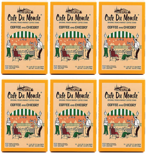 Cafe Du Monde Coffee and Chicory Single-Serve Cup Pods for Keurig Brewers, 12 Count