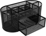 Amazon Basics Mesh Desk Organizer with Pen Holder and Storage
