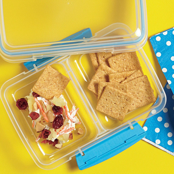 Whole grain wheat crackers in a 20 oz party size box