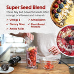 Barlean's Organic Flax Chia Coconut Seed Blend with 2,330 mg Omega 3 Fatty Acids, Fiber Supplement with Whole Chia Seeds and Ground Flaxseed, 12 oz