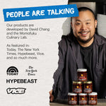 David Chang's Momofuku Chili Crunch, 5.5 Ounces, Spicy Chili Oil with Crunchy Garlic and Shallots