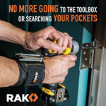 rak magnetic wristband for men - premium tool belt with strong magnets and durable 1680d ballistic nylon