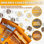 Drizzilicious Mini Rice Cakes Variety Pack, 12 Count, 0.74 oz Each