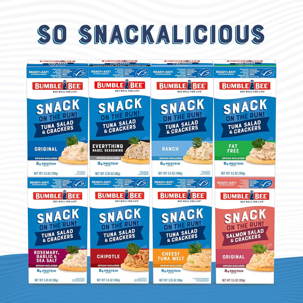 Bumble Bee Snack On The Run! Protein Pack with Original Tuna Salad and Crackers
