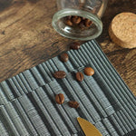 HeloHo Heat-Resistant Washable Vinyl Placemats Set of 4 Non-Slip Table Mats for Kitchen Dining Indoor Outdoor Decor