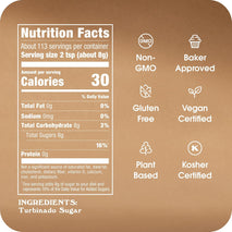 In The Raw Granulated Turbinado Cane Sugar, 2 lb Box, Pure, Natural, Non-GMO, Kosher, Vegan, Gluten Free