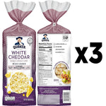Quaker Large Rice Cakes White Cheddar 5.5 Oz Pack of 3