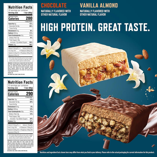 CLIF BUILDERS Plant Based Protein Bars Variety Pack 12 Count