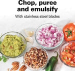 Hamilton Beach 3-Cup Electric Vegetable Chopper & Mini Food Processor, 350 Watts, Stainless Steel