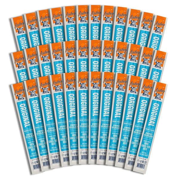 Grass Fed Beef Jerky Sticks, Individually Wrapped, Bulk Snack Packs